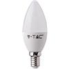 V-TAC VT-5114, Lampadina LED E14 4,5W a Candela Compatibile con Google Home e Amazon Alexa Tramite App Smart RGB e 3 in 1 Dimmerabile