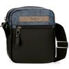 Pepe Jeans Ocean Borsa a Tracolla Due Scomparti Blu 17x22x7,5 cm Poliestere con dettagli in Pelle Sintetica
