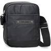 Pepe Jeans Hatfield - Borsa a tracolla e borsa da toilette blu, nero, poliestere, diverse dimensioni, Nero, Taglia unica, Doppia tracolla