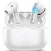 xinwld Cuffie Bluetooth 5.4 In Ear, Auricolari Bluetooth Stereo HiFi con 4 ENC Mic Cancellazione Rumore, 40 Ore Cuffie Wireless LED Display, IP7 Impermeabili Cuffiette, Cuffie Senza Fili USB-C, Bianco