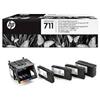 HP TESTINA ORIGINALE HP Designjet T120 T520 C1Q10A + confezione da 4 cartucce d'inchiostro HP 711