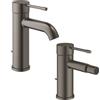 GROHE SET MISCELATORI GROHE ESSENCE LAVABO E BIDET GRAFITE SPAZZOLATO