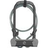 Yale Cavo di Massima Sicurezza YUL3C/14/230/1, Lucchetto a U 230 mm con Arco Rinforzato in Acciaio Ø14 mm, Serratura a Chiave ad Alta Resistenza, Cavo in Acciaio 1200 x 10 mm Incluso, per Bici e Moto