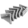 Akozon Destra Staffa angolare L Forma Angolo Staffa 5pcs In Lega di Alluminio Ad Angolo Retto Brace Fissaggio 58x58mm Squadra Angolo