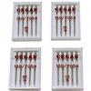 ALFA Set di 4 contenitori ad ago assortiti n. 80/90/100/110 per macchine da cucire