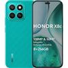X8C Smartphone Android 15 Dual SIM 4G, 8GB RAM 256GB, AMOLED Da 6.7 Pollici Disp