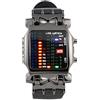 DAUERHAFT Orologio Binario, Orologio Elettronico Quadrato A Led, Orologio da Polso Con Funzione di Data E Cinturino Regolabile In Pu, Resistente All'acqua E Agli Agenti Atmosferici, per Uomini E Donne