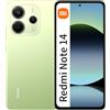 Xiaomi Redmi Note 14 EU 6GB + 128GB Global Edition Smartphone 6.67-Inch AMOLED 120hz 108 megapixel 5500mAh 33W Fast Charge Green (con caricabatterie)