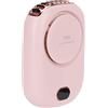 Zerodis Mini Ventilatore Portatile, Ventilatore Cordino a 3 velocità Ricarica USB Piccola Scrivania Ventilatore per Il Viso Collo Appeso Ventilatore Senza Lama per Viaggi in Campeggio a Casa(Rosa)