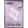 Grupo Erik: Cornice Poster 61 x 91,5 cm Nero - Cornice Alluminio per Poster da parete grande, Cornice da parete leggera, Cornice per Maglia da Calcio o quadri grandi - Packaging protetto