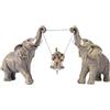 TOHLUCS Statua di elefante per arredamento, decorazioni a forma di elefante per soggiorno, ufficio e mensole, statuette di elefante che portano fortuna e amore, centrotavola