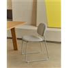 La Forma Sedia Meli in ciniglia beige e struttura in metallo beige FSC Mix Credit