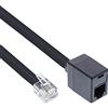 InLine 18837 cavo telefonico 7 m Nero