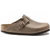 Birkenstock unisex. 960813 Zoccoli marroni Leo Boston [3018710], Marrone, Basso, Nessuno, Casual