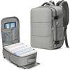 Samfolk Zaino Ryanair 40x20x25 Zaino da Vaggio bagaglio a mano ryanair 12 Tasche zaino sottovuoto viaggio con Borsa Scarpe Separata per Donne e Uomini Bagaglio a mano, 20L (Grigio, 40x20x25)