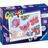 Ravensburger - CreArt Farfalle Glitter, Kit dipingere con i numeri 7+ anni