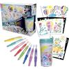 Lansay - BLOPENS X-tra Crea'Mug - Kit Personalizzazione Tazza per Bambini dai 6 Anni - 8 Pennarelli ad Aerografo Blopens con 9 Stencil Riutilizzabili - Idea Regalo Creativa per Tazza Personalizzata