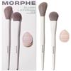 Morphe Pennello Set-di-pennelli-per-il-visoBlush Layering Tool Trio M201 Angled Powder Blush Brush + M204 Rounded Cream & Liquid Blush Brush + Cloud Cushion Mini Puff 1 Stk. (16,75 € / 1 pz.)