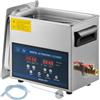 VEVOR Pulitore ad Ultrasuoni a Doppia Frequenza 6L con Riscaldatore per Parti di Gioielli 28 / 40KHz