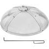 VEVOR Parascintille Rotondo per Braciere da 20", Copertura in Metallo in Acciaio Resistente Rinforzato, Coperchio per Braciere da Esterno, Coperture Rotonde con Maniglia ad Anello all'aperto Cortile
