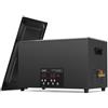 VEVOR Pulitore ad Ultrasuoni 30L, Macchina per Pulizia ad Ultrasuoni Digitale 600W con Degasaggio Modalità Delicata, Pulitore ad Ultrasuoni Industriale da 40kHz con Timer e Riscaldatore per Gioielli