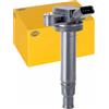 HELLA 5DA 358 057-121 Bobina d'accensione - 12V - 4a... poli - Bobina di accensione cavità candela - avvitato
