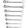 Kovalmax® Chiavi snodo a cricchetto set 7 chiave fisse combinate snodabili