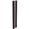 Gedotec Maniglia per Porta in Vetro da Incollare - Colore Nero, Forma Quadrata, CLUST, Lunghezza 700 mm - 1 Paio di Maniglie Adesive per Porte Scorrevoli