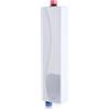 Ejoyous Scaldabagno elettrico istantaneo 220V, mini scaldacqua elettrico senza serbatoio con valvola limitatrice di pressione Scaldabagno portatile con luce a led per cucina bagno 32 x 8 x 5 cm(bianca)