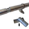 Parpyon® Supporti per corrimano a muro Staffe tubo passamano in Ferro accessori per ringhiere, Reggi Tubi con tasselli e viti prodotto italiano (Giunzione, Fissa)