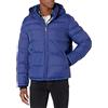 Tommy Hilfiger Down Alternative Hooded Puffer Jacket (Standard And Big & Tall) Cappotto Piumino, Blu Reale, XL Uomo