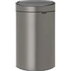 Brabantia Touch Bin New Pattumiera, 40 l, Platinum
