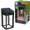 Philips Geri Lampada solare da parete quadrata, per esterni, UltraEfficient, lampadina solare sostituibile, sensore di movimento, 4000K, Nero