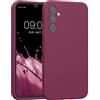 kwmobile Custodia Compatibile con Samsung Galaxy A34 5G Cover - Back Case per Smartphone in Silicone TPU - Protezione Gommata - viola bordeaux