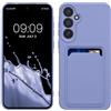 kwmobile Custodia Compatibile con Samsung Galaxy A55 5G Cover - Back Case Cellulare con Slot Porta Carte - Morbida in Silicone TPU lavanda