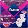 Nuvenia, Assorbente Ultra Notte con Ali XL, Assorbenti per Flusso Molto Abbondante, Confezione da 9 Assorbenti