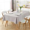 Generic 140X180CM Tovaglia Antimacchia Rettangolare - Elegante, Resistente e Idrorepellente per una Tavola Perfetta Omaggio 2 Pezzi Pinze Ferma Tovaglia