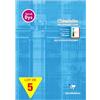 Clairefontaine 6148Cpack conf. 5 blocchi A4 21x29,7cm 100p 90g blu
