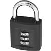 ABUS Lucchetto a Combinazione 158/40 - Lucchetto con Corpo in Pressofusione di Zinco - Codice Numerico Personalizzabile - Livello di Sicurezza ABUS 4 - Grigio Scuro
