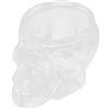 HERCHR Bicchierini a Forma di Teschio,Teschio di Birra in Vetro,Bicchieri da Birra,Skull Bicchierini,Bicchiere in Vetro con Teschio Cranio Quattro per Whisky Vodka Liquore Rum Cocktai per Vino Whisky