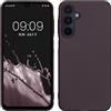 kwmobile Custodia Compatibile con Samsung Galaxy A16 5G Cover - Back Case Morbida - Protezione in Silicone TPU Effetto Metallizzato bordeaux metallizzato