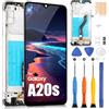 ARSSLY Display LCD per Samsung Galaxy A20s A207 Schermo LCD Touch Digitizer Sostituzione Gruppo Vetro con Strumenti (Nero con Cornice,Non per Galaxy A20 e A20E)