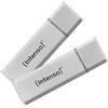 Intenso Ultra Line, Chiavetta USB da 2 x 32 GB, Prendrive USB 3.2 Gen 1 x 1, argento