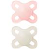 BAMED BABY ITALIA MAM SUCCHIETTO ORIGINAL START 0-2 MESI SILICONE FEMMINA 2 PEZZI MAM