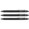 Pilot Frixion Point Clicker Pen - Punta sinergica fine da 0,5 mm, inchiostro nero, set da 3