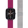 Breil Orologio EW0747 UNISEX SBT-3 quadrante MULTI-COLOR NERO movimento SMARTWATCH SMARTMODULE e MESH/CINTURINO SILICONE, ACCIAIO GRIGIO/CREMA