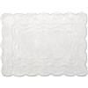 H&H Set 4 Tovagliette Americane Trapuntate in Cotone Bianco 45x33 cm - Eleganti, Lavabili a Mano, No Asciugatrice - Per Cucina, Sala da Pranzo, Colazione