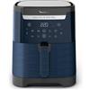 Moulinex Easy Fry & Grill XXL, Friggitrice ad Aria, 6.5 Litri/2Kg, 2 Pietanze in 1, Cottura ad Aria e Griglia, Capacità fino a 8 Persone,1830W, 8 Programmi, App per Ricette, Colore Blu, EZ801420