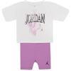 JORDAN JDG RETRO 1984 BIKE SHORT Bianco/Lilla (P3R)