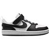 NIKE COURT BOROUGH LOW RECRAFT (PS) BIANCO/NERO